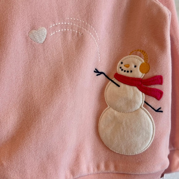 Carter’s Winter fleece set with snowmen - Picture 3 of 6
